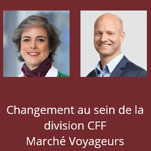 Chngement au sein de la division CFF Marché Voyageurs